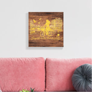 Utskrift på sträckt canvas