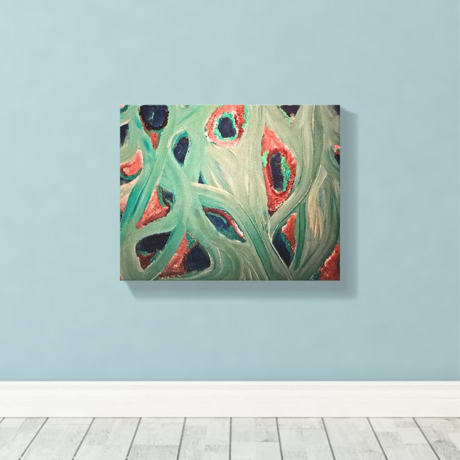 Utskrift på sträckt canvas (Insitu (trägolv))