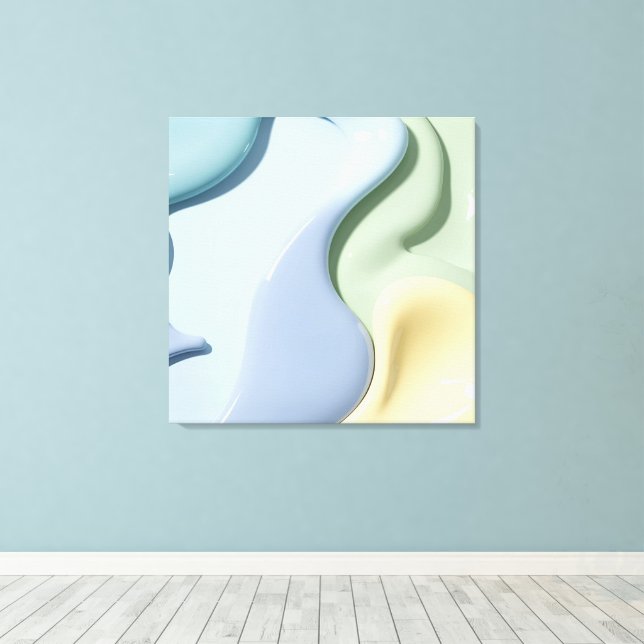 Utskrift på sträckt canvas i stilfull grafisk desi (Insitu (trägolv))