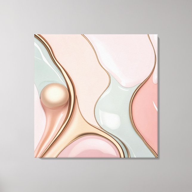 Utskrift på sträckt canvas i stilfull grafisk form (Framsida)
