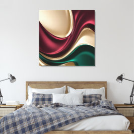 Utskrift på sträckt canvas i stilren grafik