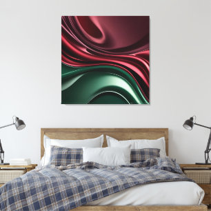 Utskrift på sträckt canvas i stilren grafik
