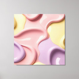 Utskrift på sträckt canvas i stilren grafik