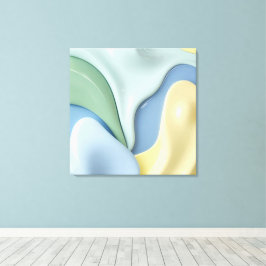 Utskrift på sträckt canvas i stilrent grafik