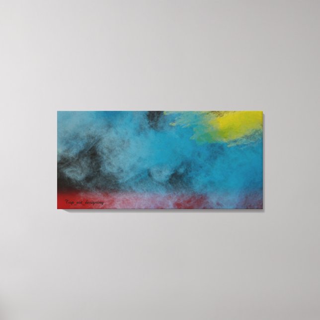 Utskrift på sträckt canvas Rymd rök  (Framsida)