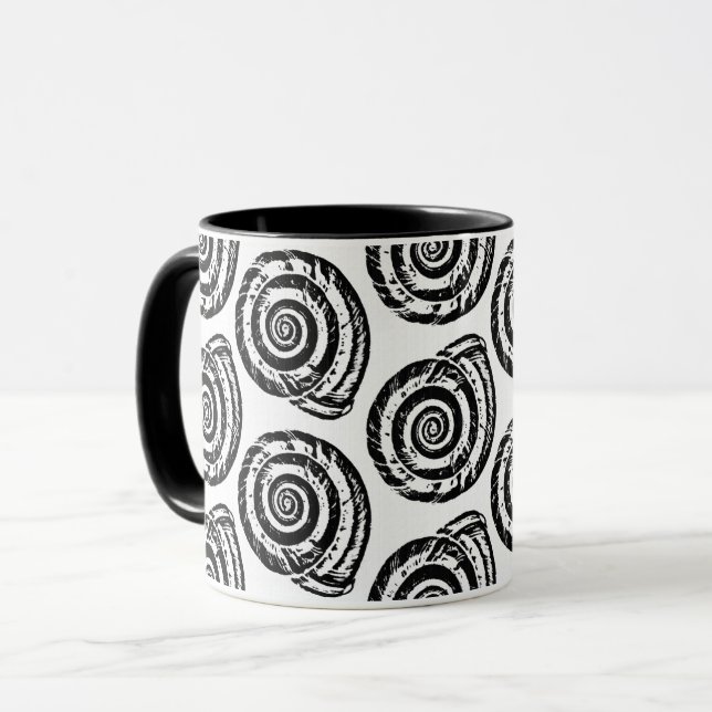 Utskrift, svartvitt, svart och vitt i spiral mugg (Framsida vänster)