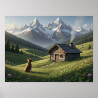 Utskrift, värdeaffischpapper (halvblank) poster