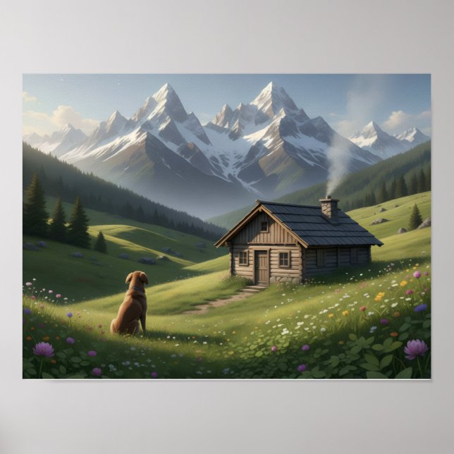Utskrift, värdeaffischpapper (halvblank) poster (Framsidan)