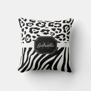 Utskrift/Zebra tryck Kudde