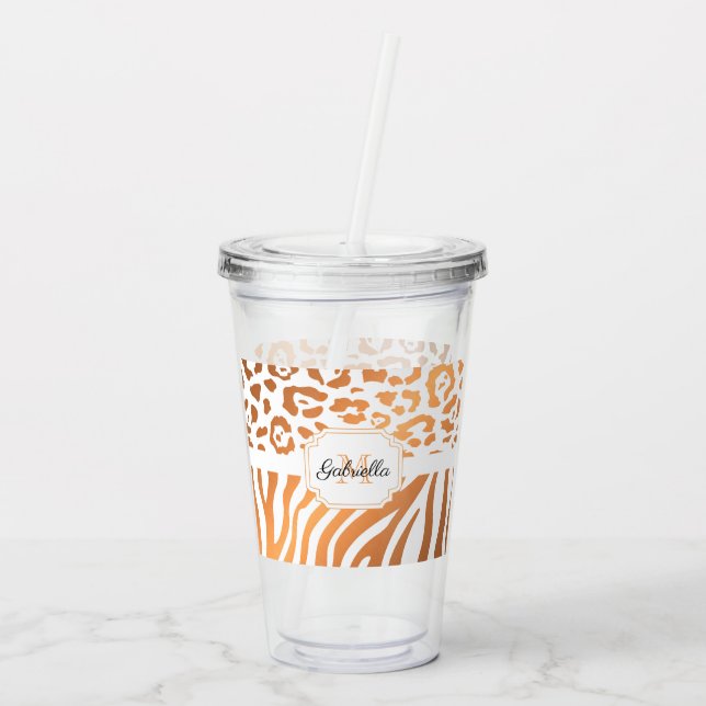Utskrift/Zebra tryck Take Away Mugg (Baksida)