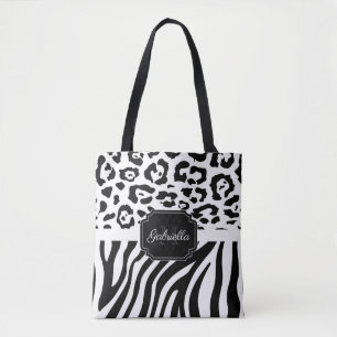 Utskrift/Zebra tryck Tygkasse