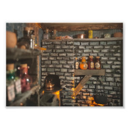 Utskriften av övergivna kökskökor - övergiven mini fototryck