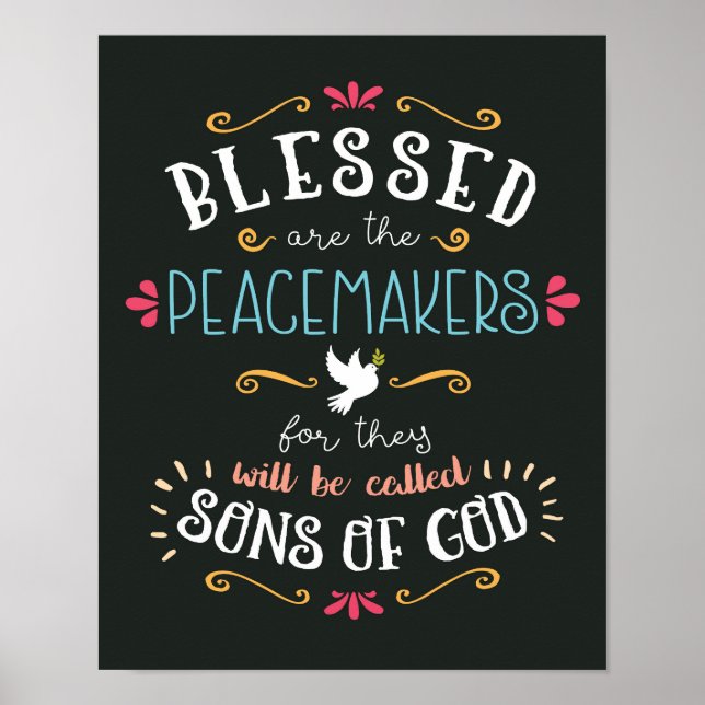 Utskriften av Peacemakers Art har välsignats Poster (Framsidan)