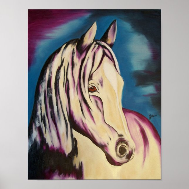 Utskriften av Storm Bra Equestrian Art Print Poster (Framsidan)