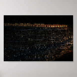 Utskriften av Ventura Pier Nights Poster Papper (p