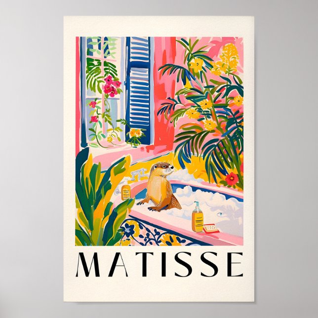 Utskriften i Bathtub Art Print, Henri Matisse Wall Poster (Framsidan)