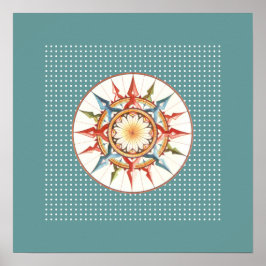 utskrifter av kompassens ro-vägg poster