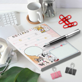 Utskriftsbakgrunden för Cute Hundar Paw har utvärd Anteckningsblock