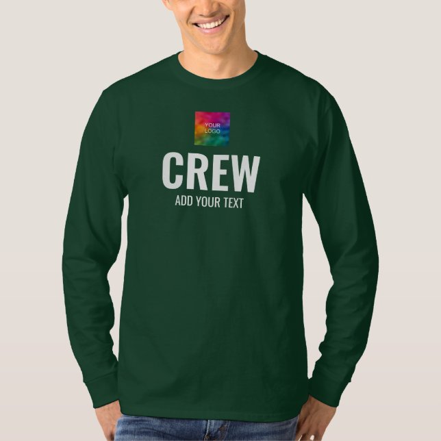 Utskriftsbesättning av manar Dubbla-Långärmad vid  T Shirt (Framsida)