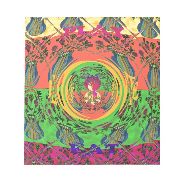 Utskriftsdesign för Cute Nice och Loely Blommigt M Anteckningsblock (Framsida)