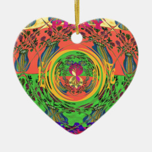 Utskriftsdesign för Cute Nice och Loely Blommigt M Julgransprydnad Keramik