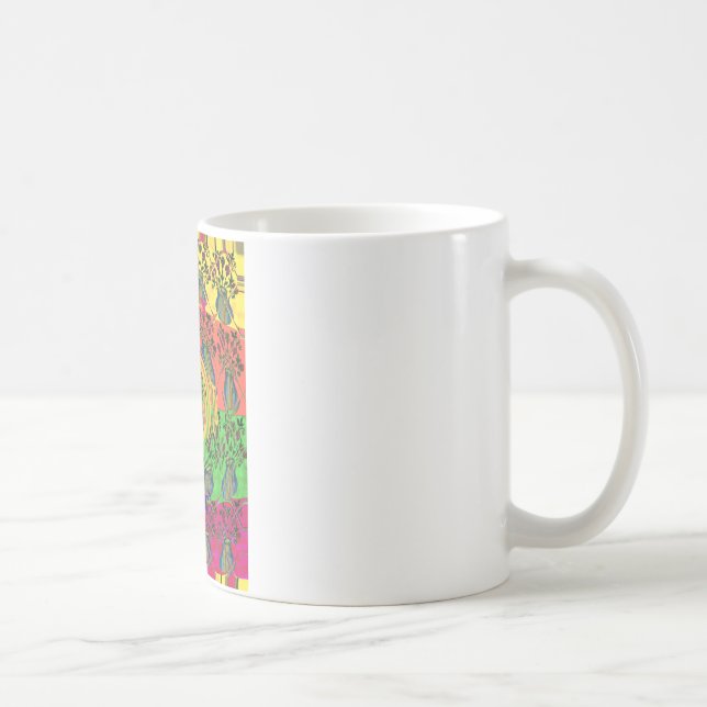 Utskriftsdesign för Cute Nice och Loely Blommigt M Kaffemugg (Höger)