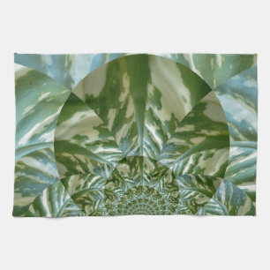 Utskriftsdesign för Eco Grönt Camo Kaleidoscope Ar Kökshandduk