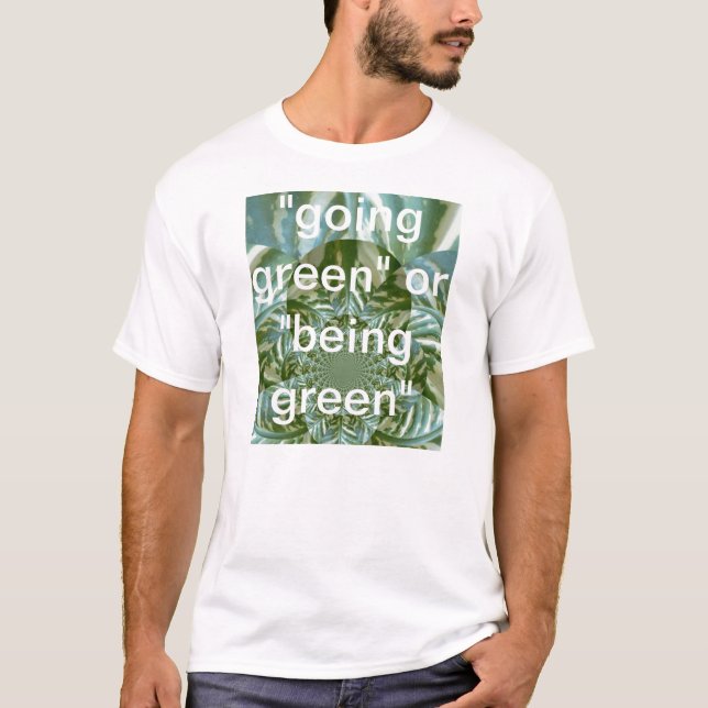 Utskriftsdesign för Eco Grönt Camo Kaleidoscope Ar Tee Shirt (Framsida)