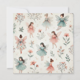 Utskriftsdesign för fantastiska Älvor Inbjudningar