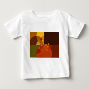 Utskriftsdesign för Färg-konst med jordtoner Abstr T-shirt