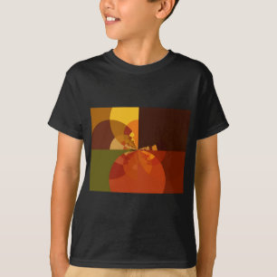Utskriftsdesign för Färg-konst med jordtoner Abstr Tee Shirt