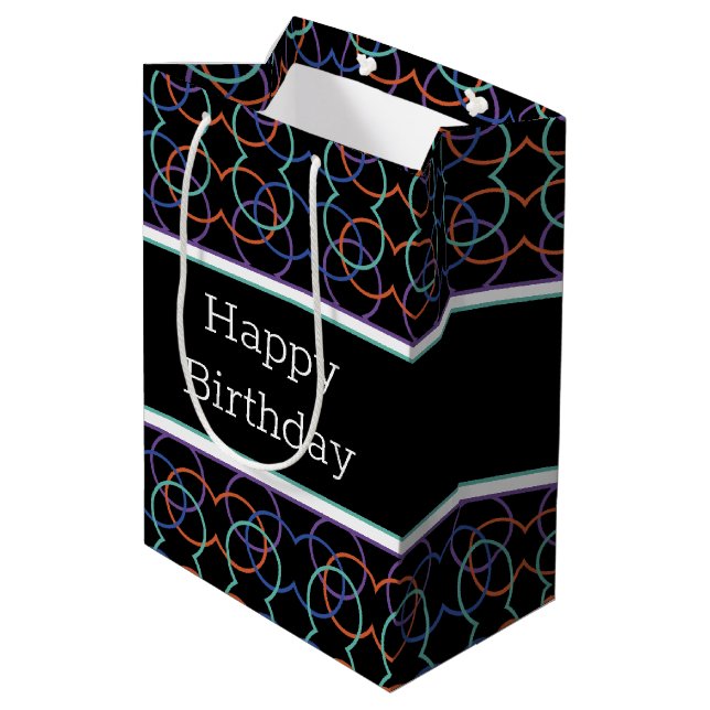 Utskriftsdesign för födelsedag (Baksidan Vinklad)