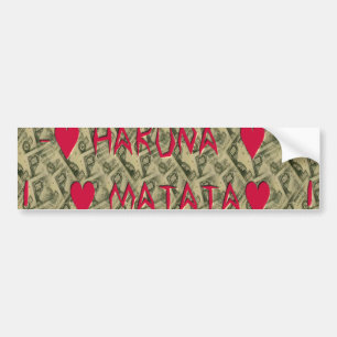 Utskriftsdesign för Hakuna Matata Talk Money Art Bildekal