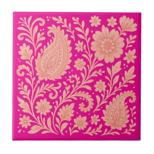 utskriftsdesign för paisley india kakelplatta