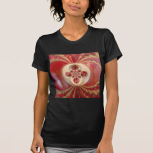 Utskriftsdesign för Red Cricket Bollar Abstrakt Ar T-shirt