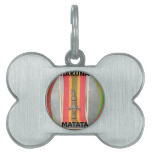 Utskriftsdesign för rektangulära vektorer ID-bricka husdjur