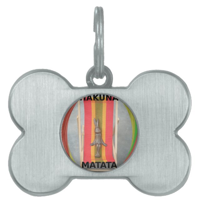 Utskriftsdesign för rektangulära vektorer ID-bricka husdjur (Framsidan)