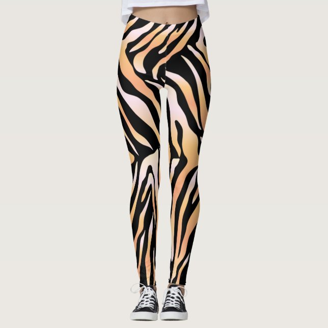 Utskriftsdesign för Tiger-skalet Leggings (Framsida)