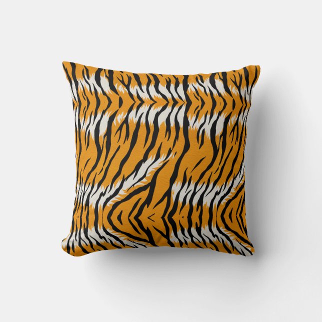 Utskriftsdesign för Tiger Skin Animal Print Mönste Kudde (Framsida)