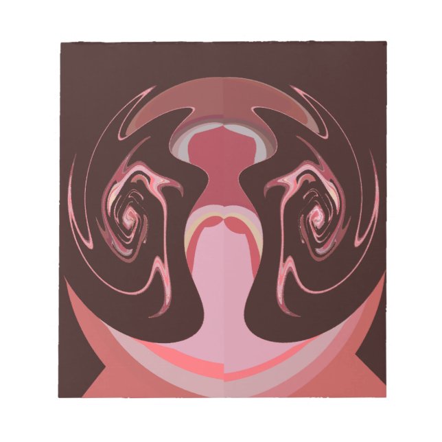 Utskriftsdesign för vacker afrikansk maronmotif anteckningsblock (Framsida)