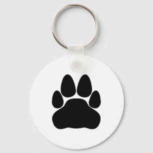 Utskriftsform för svart katt nyckelring