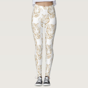 Utskriftsformat för Elegant med Guld Glitter Leggings