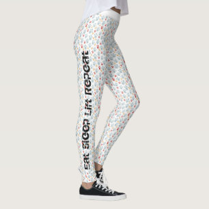 Utskriftsformat för Fitness Workout Paw Leggings
