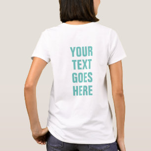 Utskriftsformat på baksidan Anpassningsbarna Lägg T Shirt