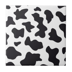 Utskriftsgåvor för MOO Black and White Dairy Cow M Kakelplatta