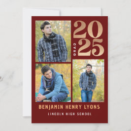 Utskriftsklass 2025 för student Maron Inbjudningar