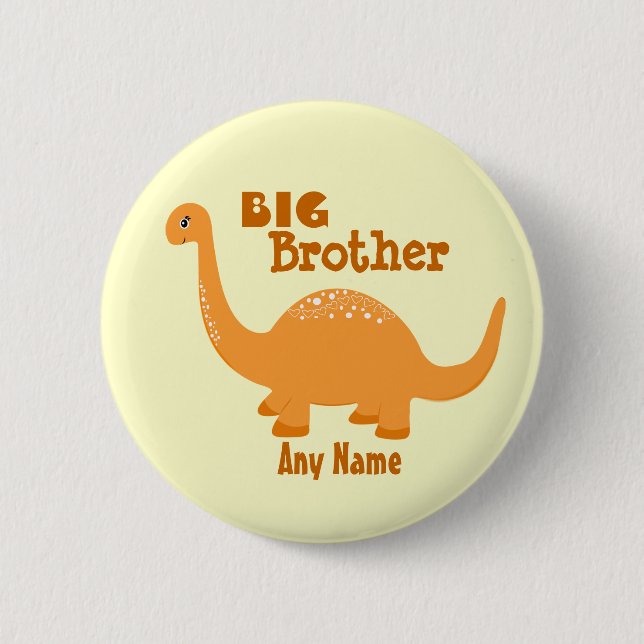 Utskriftsknapp för Big Brother Dinosaur Knapp (Framsida)