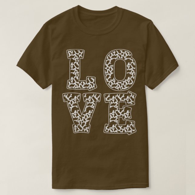 Utskriftskon för Mönster i kärlek T Shirt (Design framsida)