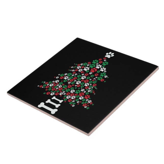 Utskriftsmönstret Paw som inspirerats av Helgdag T Kakelplatta (Sidan)