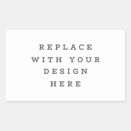 UTSKRIFTSORDER 4.5 x 2.7 kuvert party rektangel Rektangulärt Klistermärke